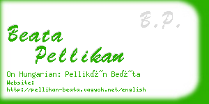 beata pellikan business card